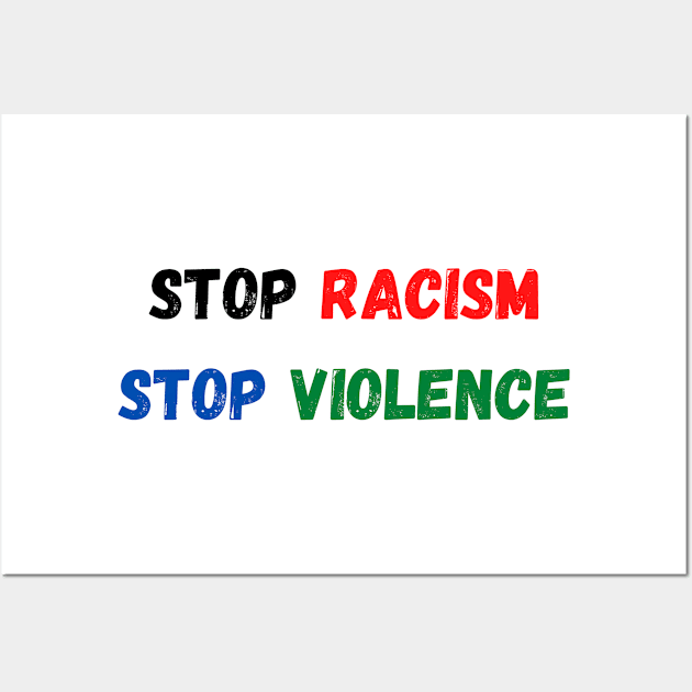 Stop racism Wall Art by merysam